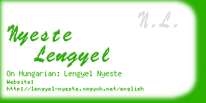 nyeste lengyel business card